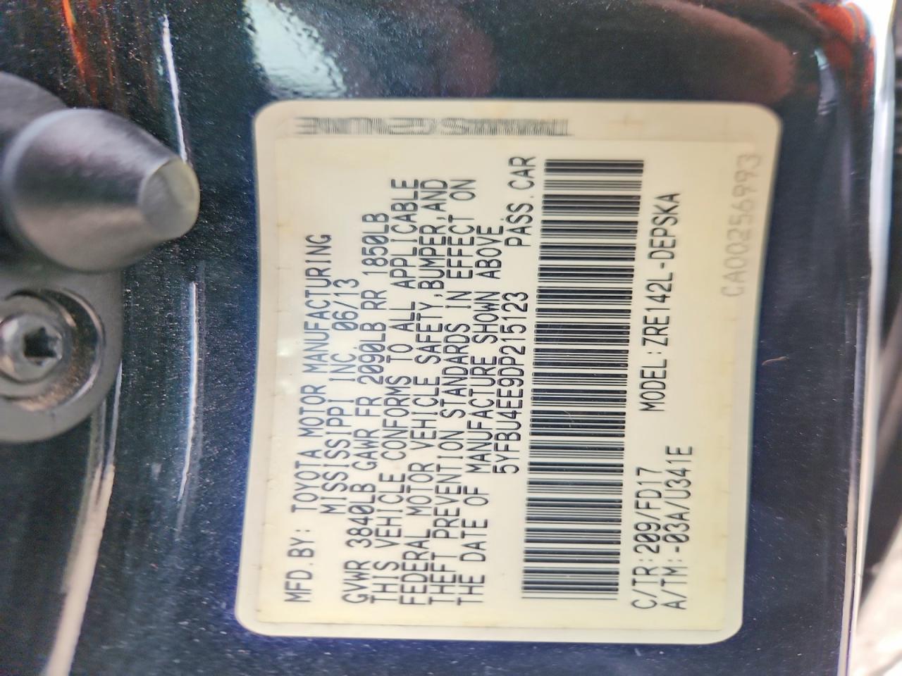 2013 Toyota Corolla Base