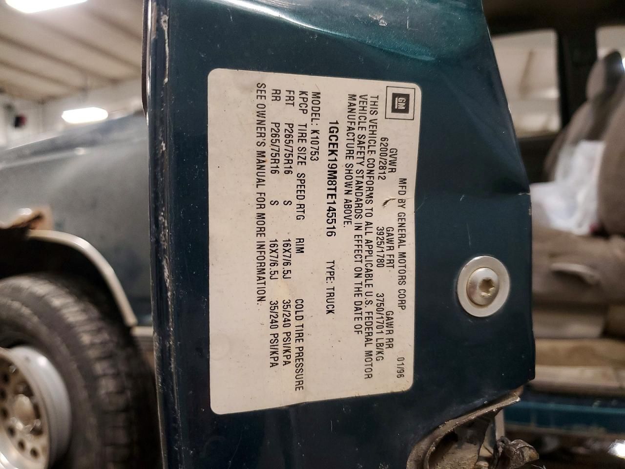 1996 Chevrolet Gmt-400 K1500