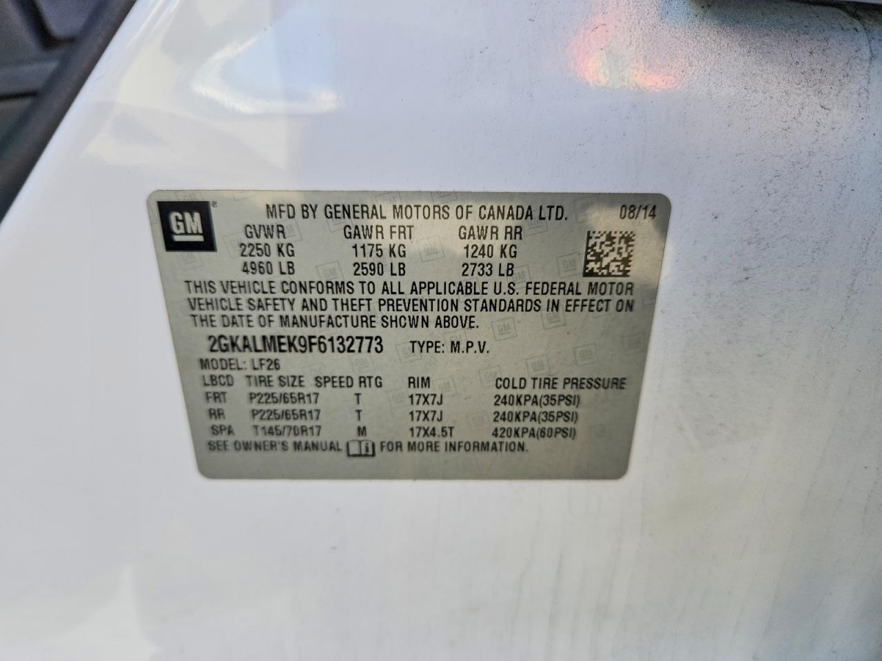 2015 GMC Terrain sle