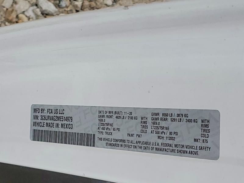 2021 Dodge RAM Promaster 1500 Delivery Van