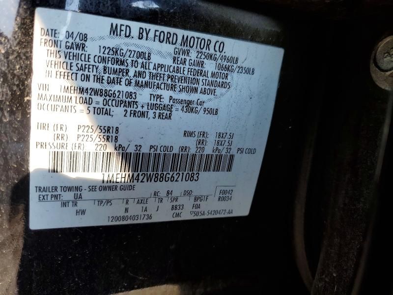 2008 Mercury Sable Premier