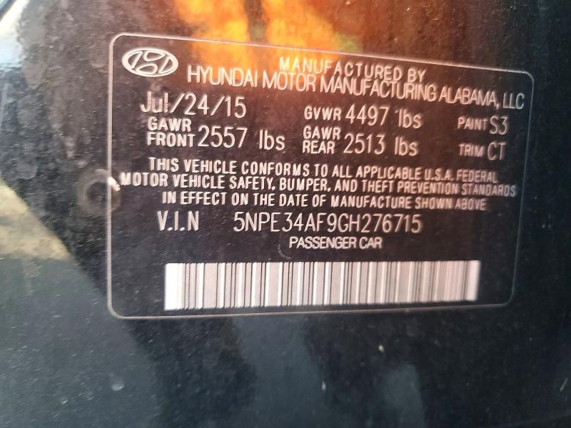 2016 Hyundai Sonata Limited