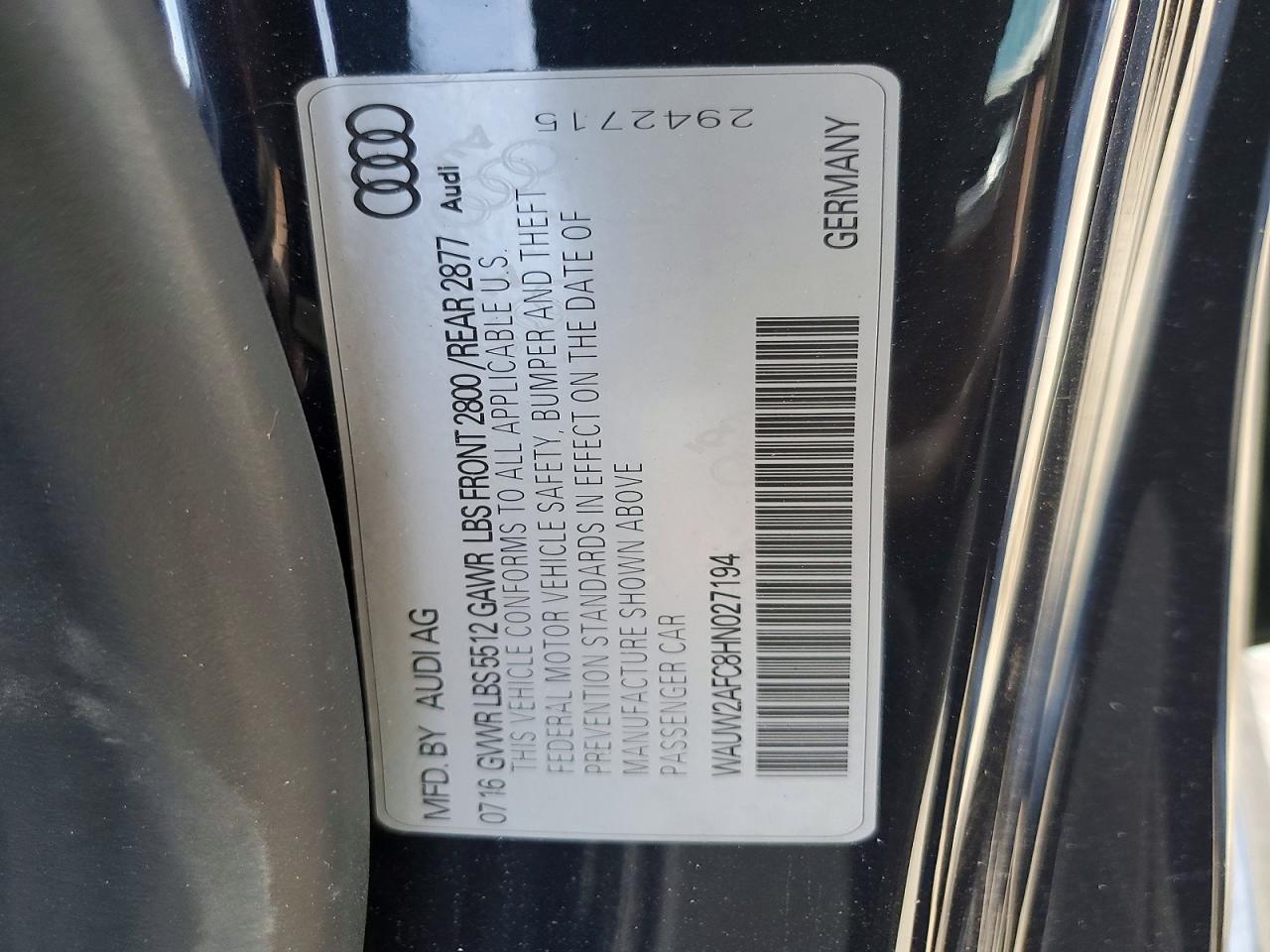 2017 Audi A7 Premium Plus