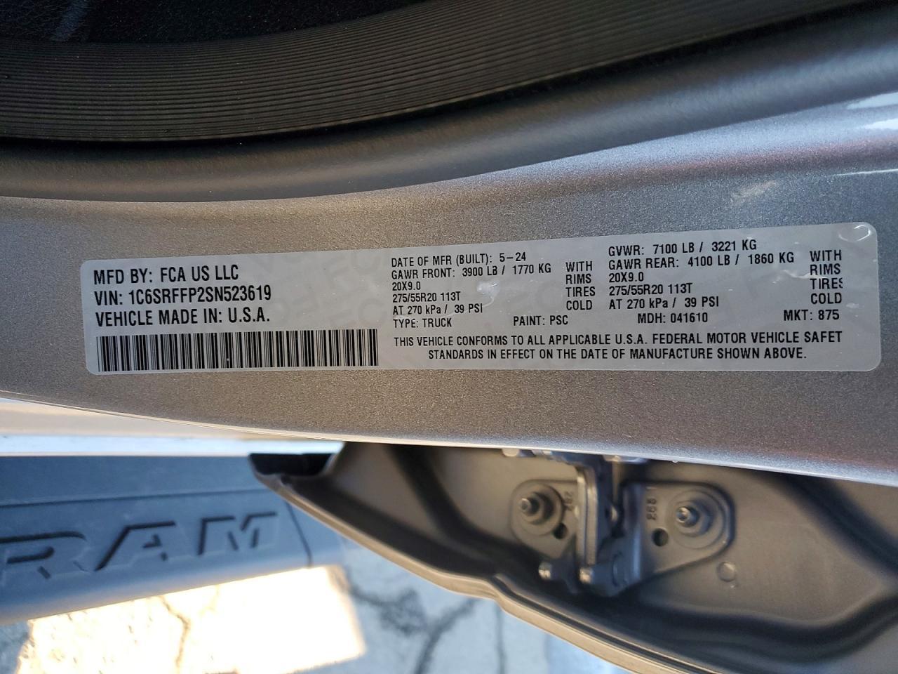 2025 Dodge Ram 1500 big Horn/lone Star