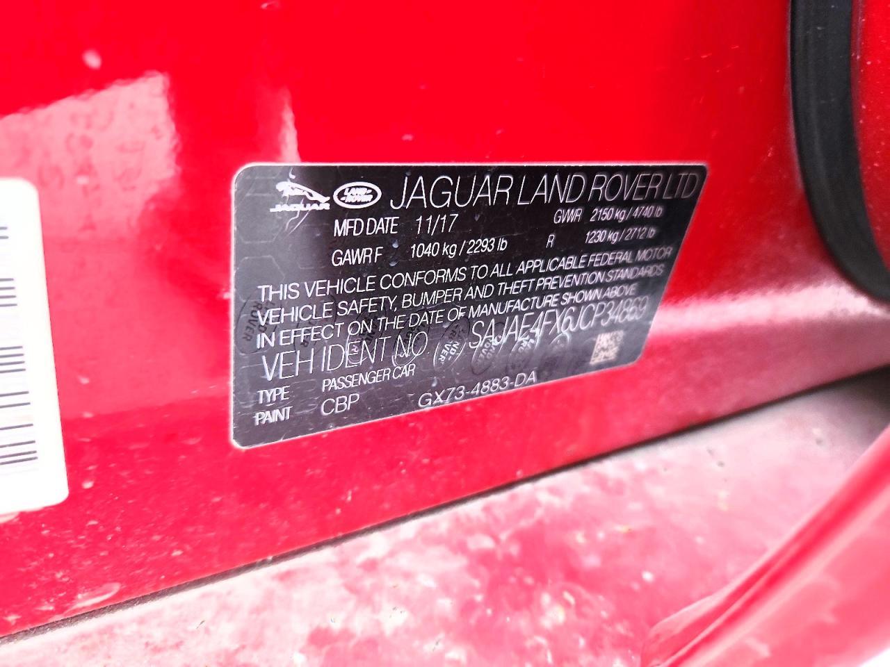 2018 Jaguar Xe Prestige 2WD 25T 4C 4D Sedan