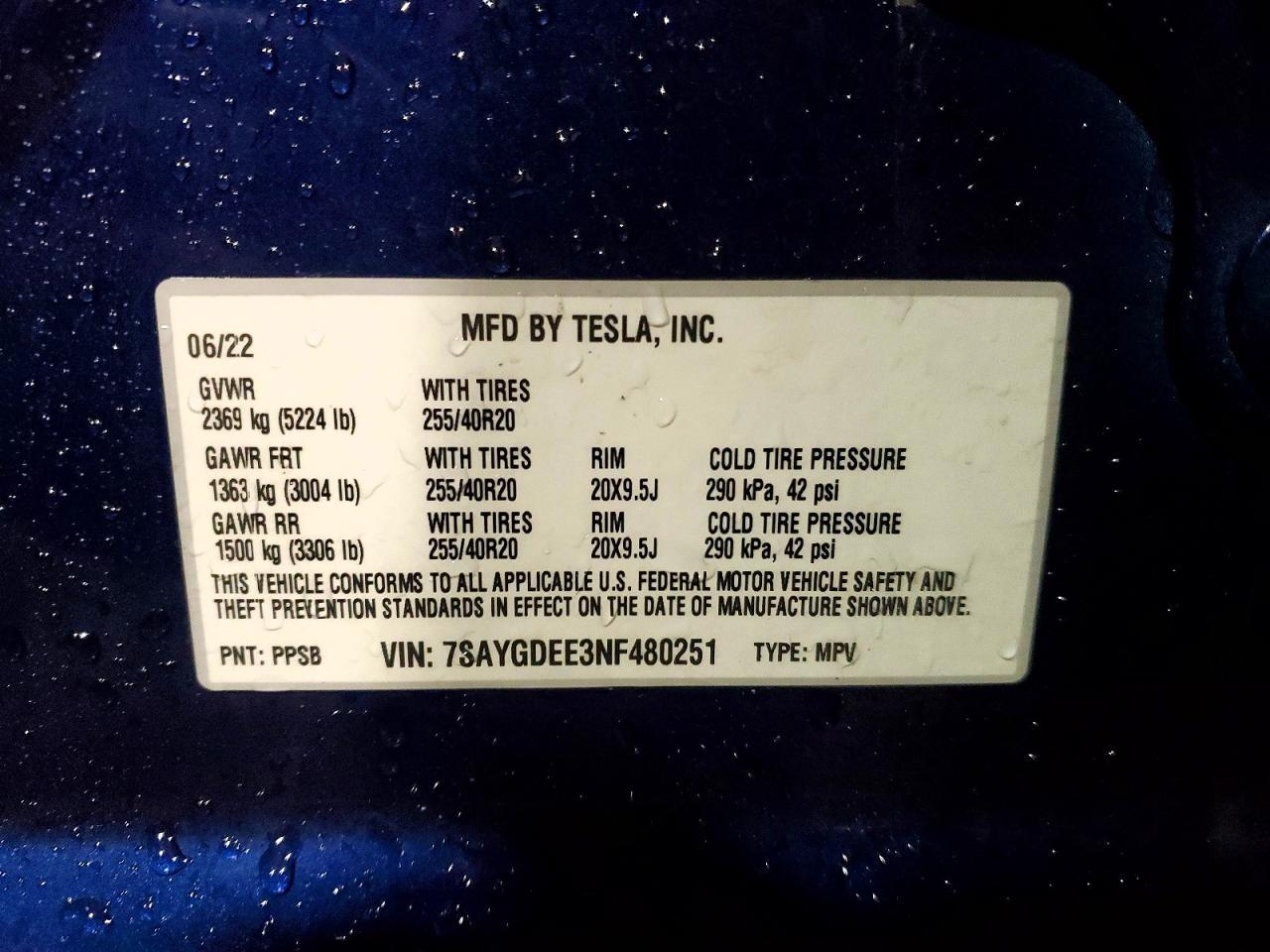 2022 Tesla Model y