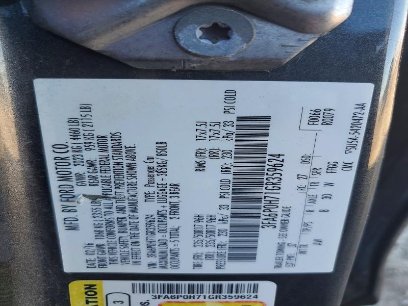 2016 Ford Fusion se