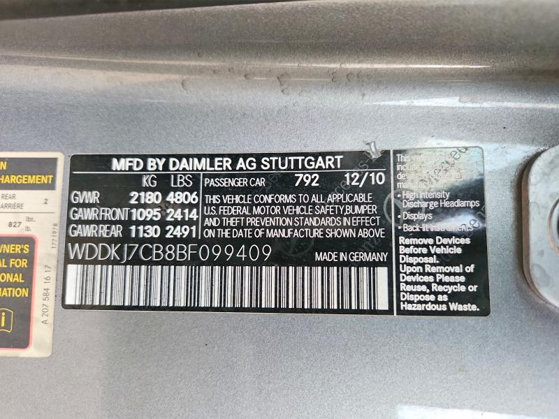 2011 Mercedes-Benz E 550