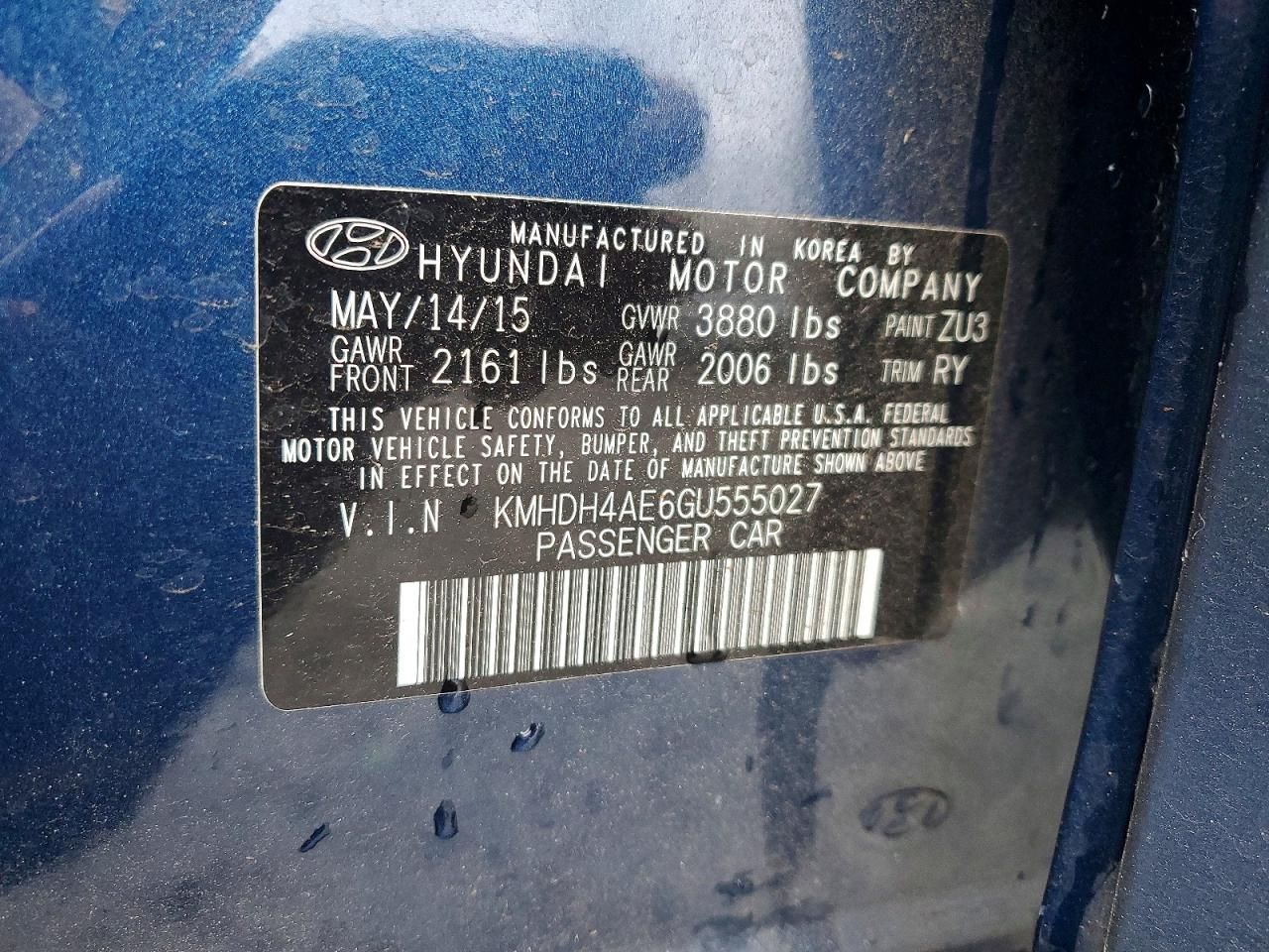 2016 Hyundai Elantra se