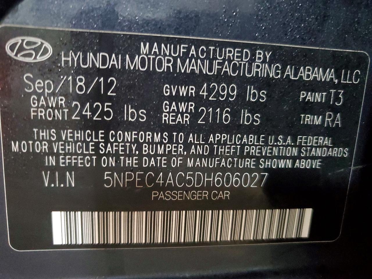 2013 Hyundai Sonata se