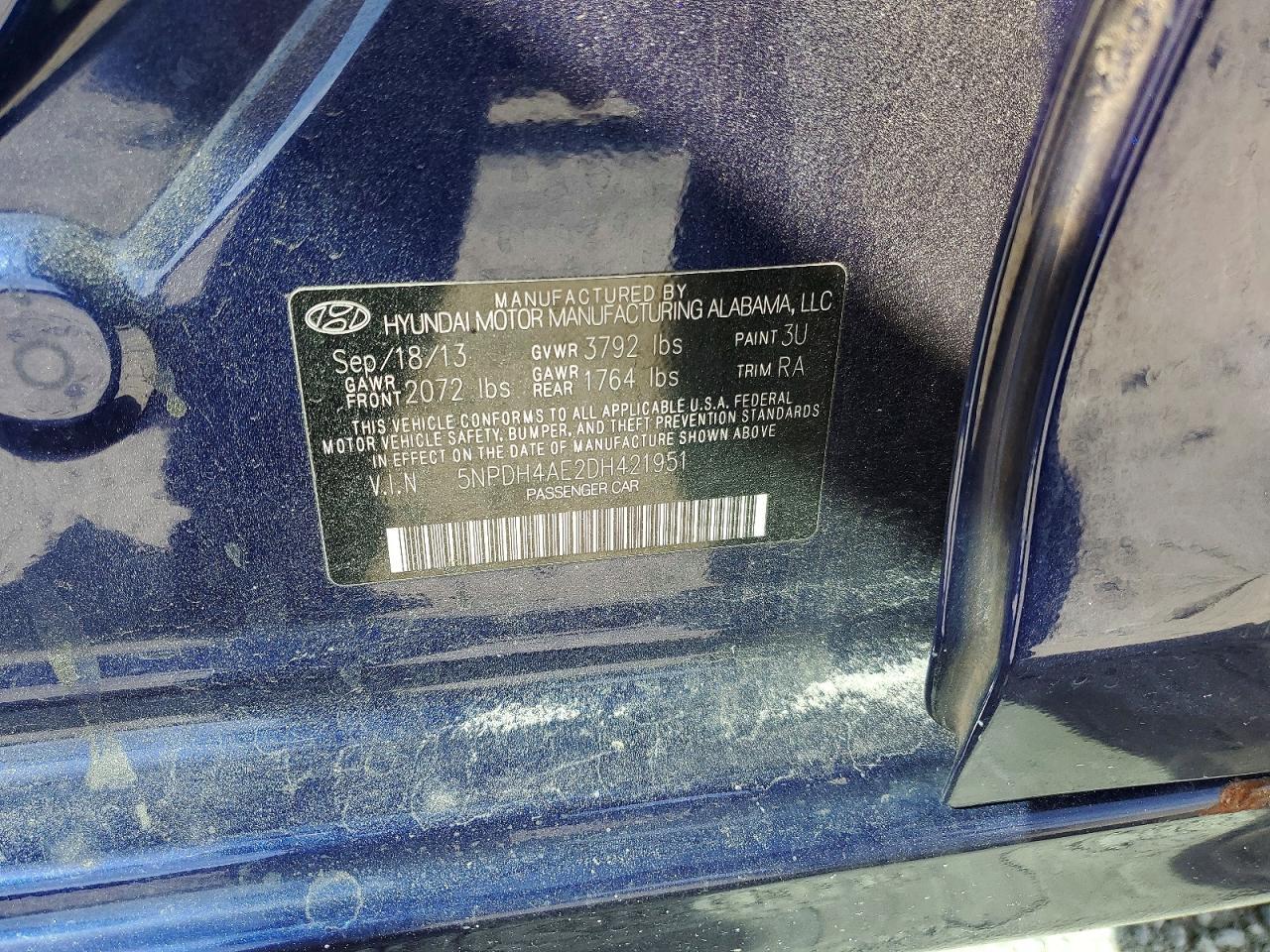 2013 Hyundai Elantra gls