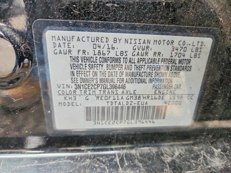 2016 Nissan Versa Note s