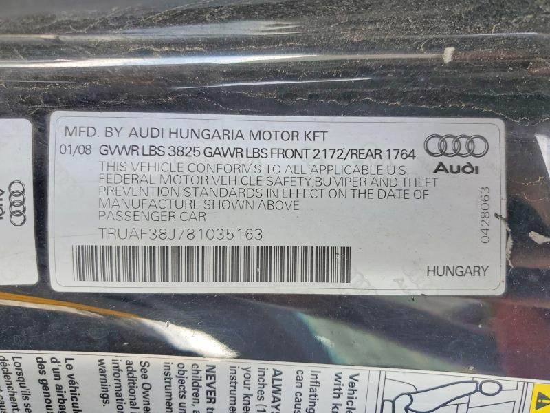 2008 Audi Tt 2.0t