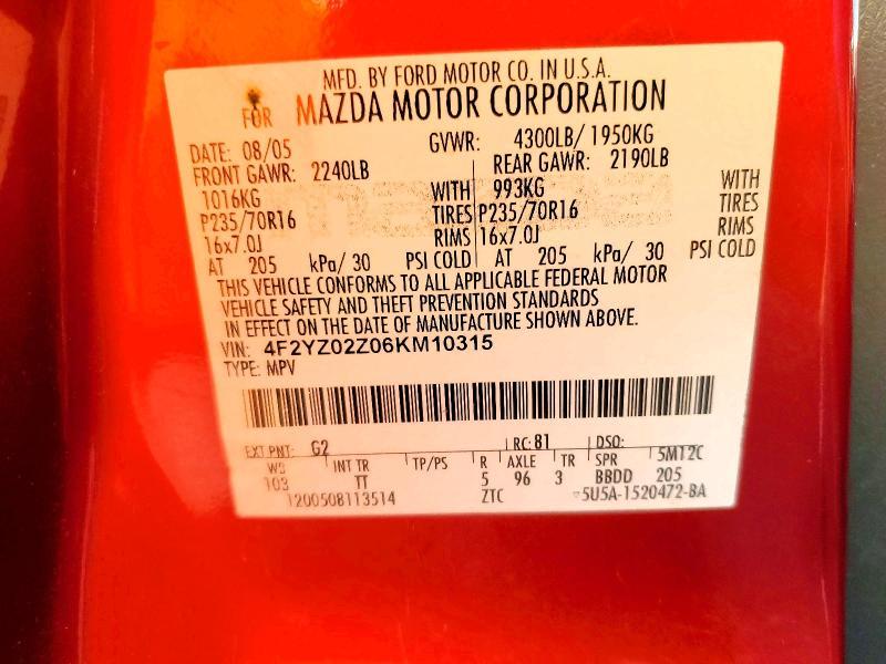 2006 Mazda Tribute i