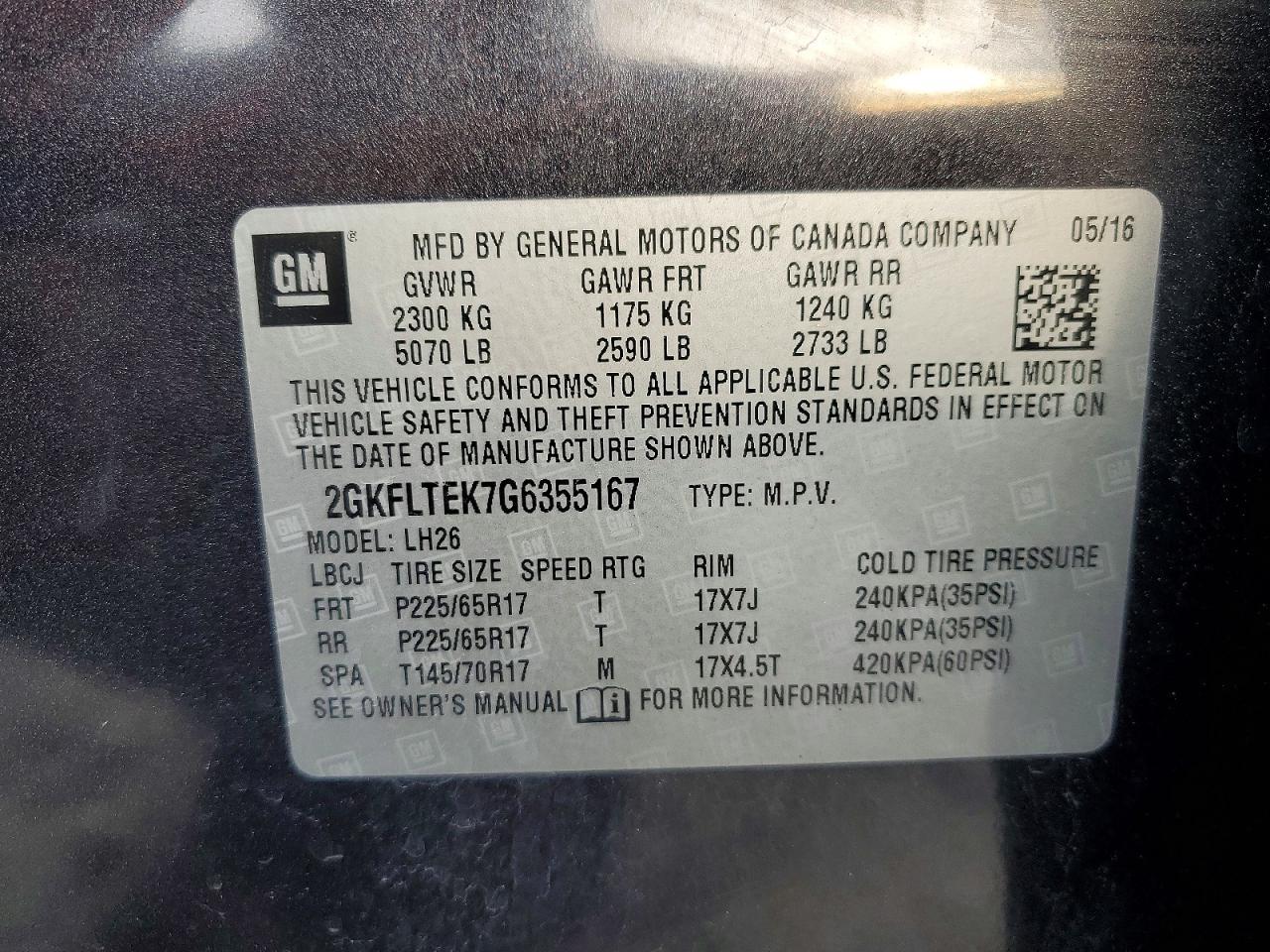 2016 GMC Terrain sle