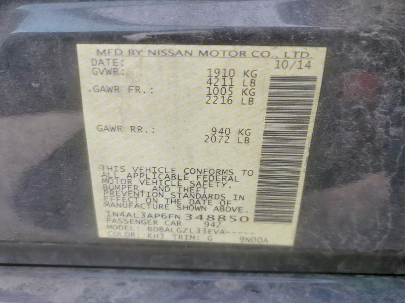 2015 Nissan Altima 2.5 s