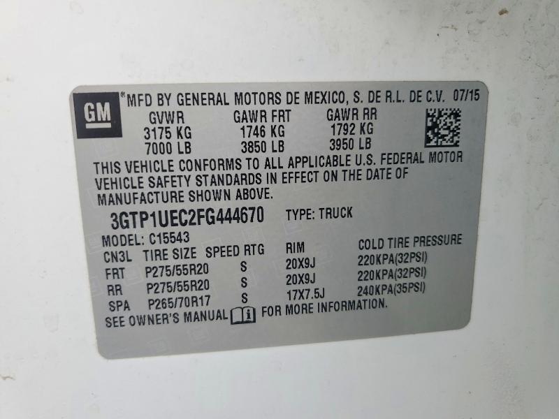 2015 GMC Sierra C1500 sle