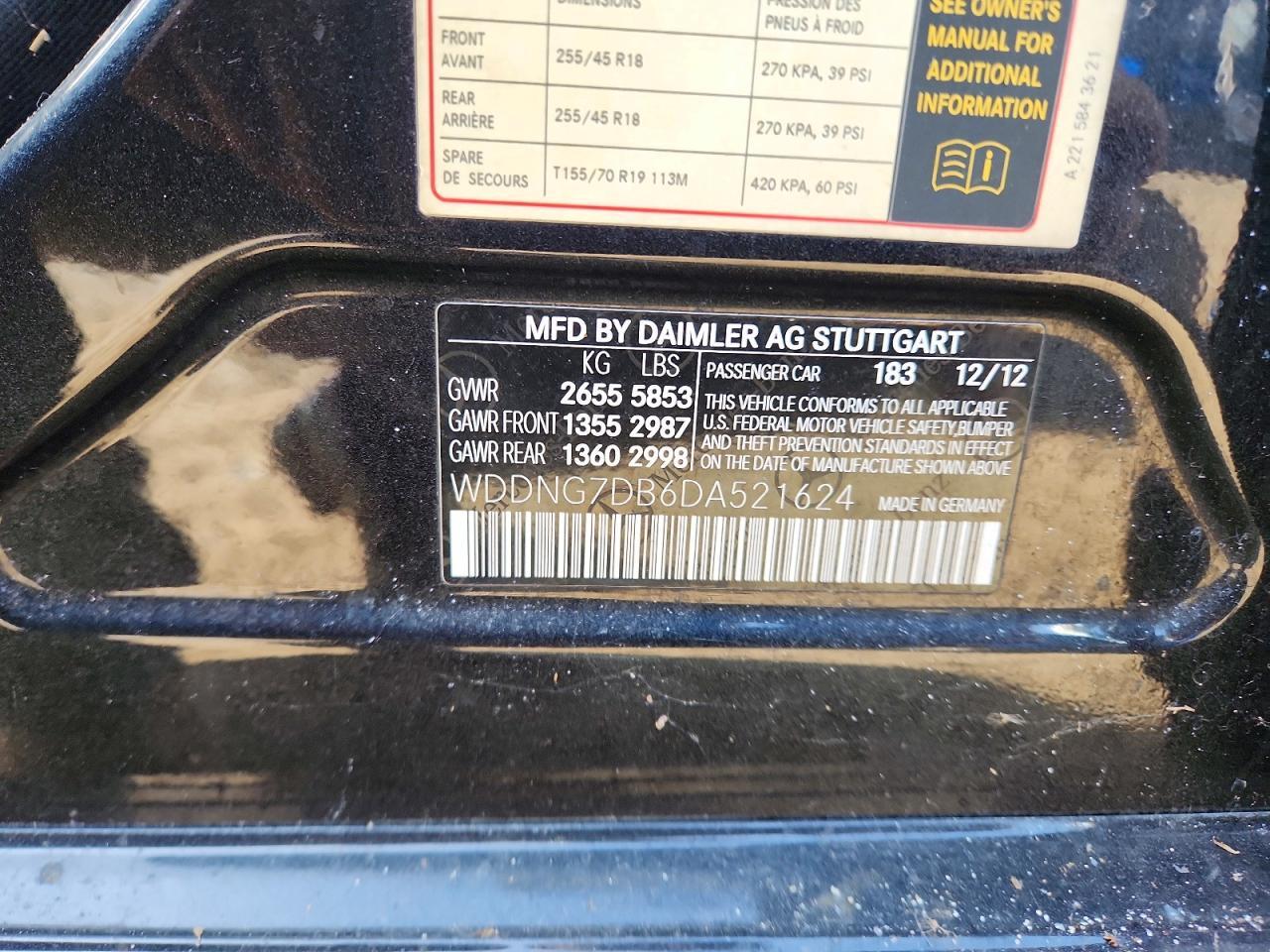 2013 Mercedes-Benz S 550