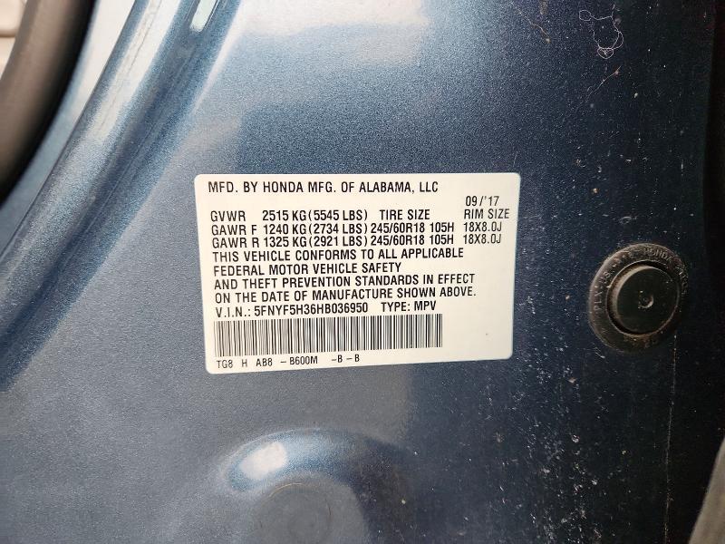 2017 Honda Pilot ex