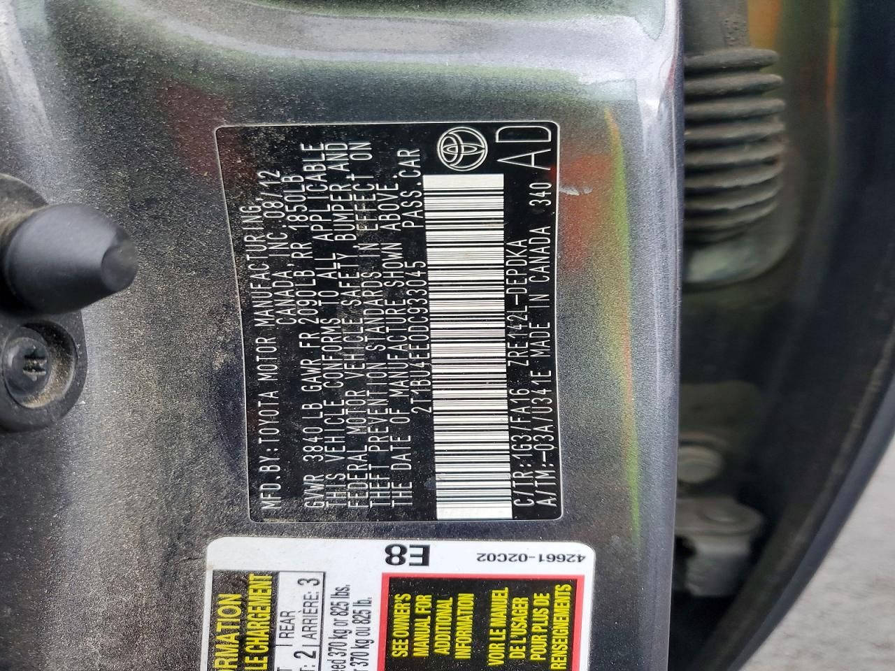 2013 Toyota Corolla Base