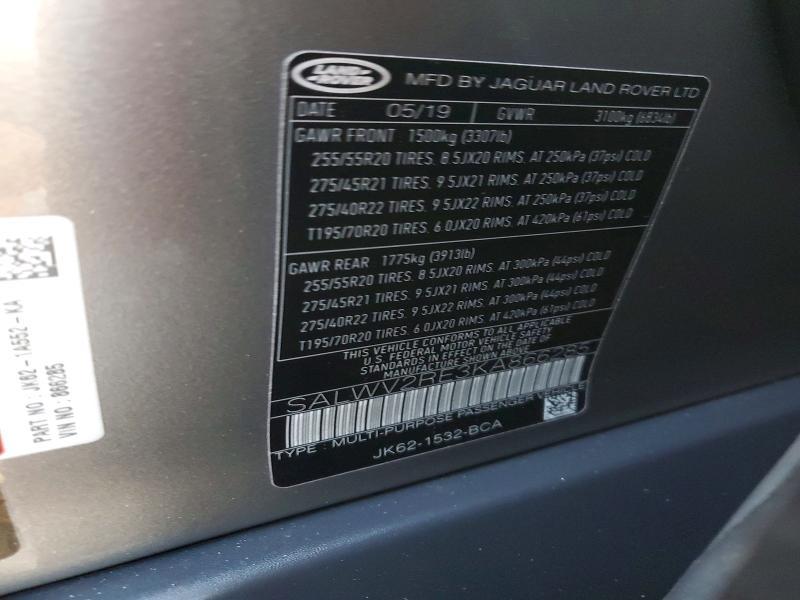 2019 Land Rover Range Rover Sport Supercharged Autobiography