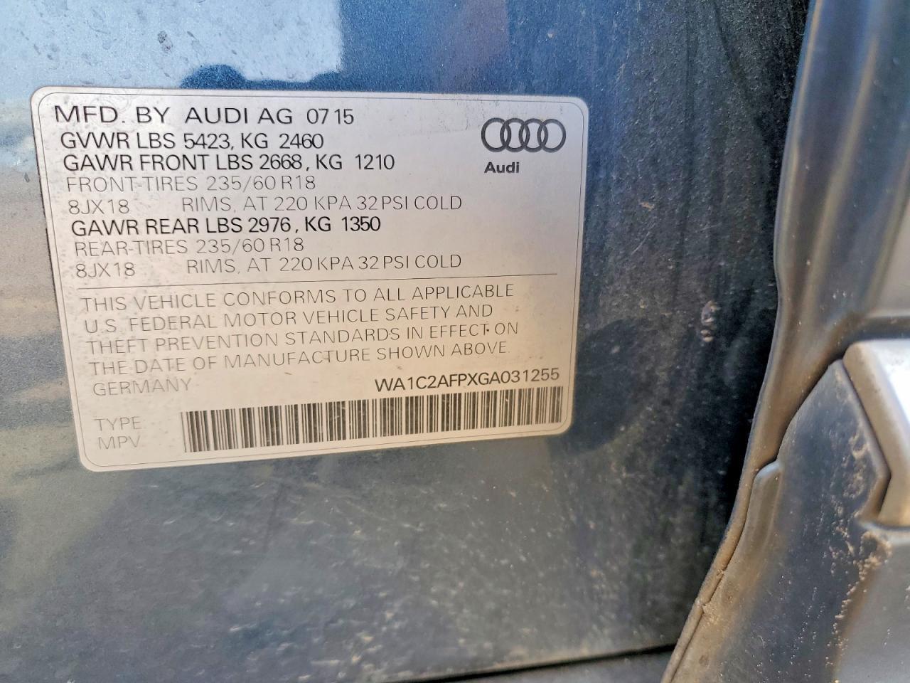 2016 Audi Q5 Premium
