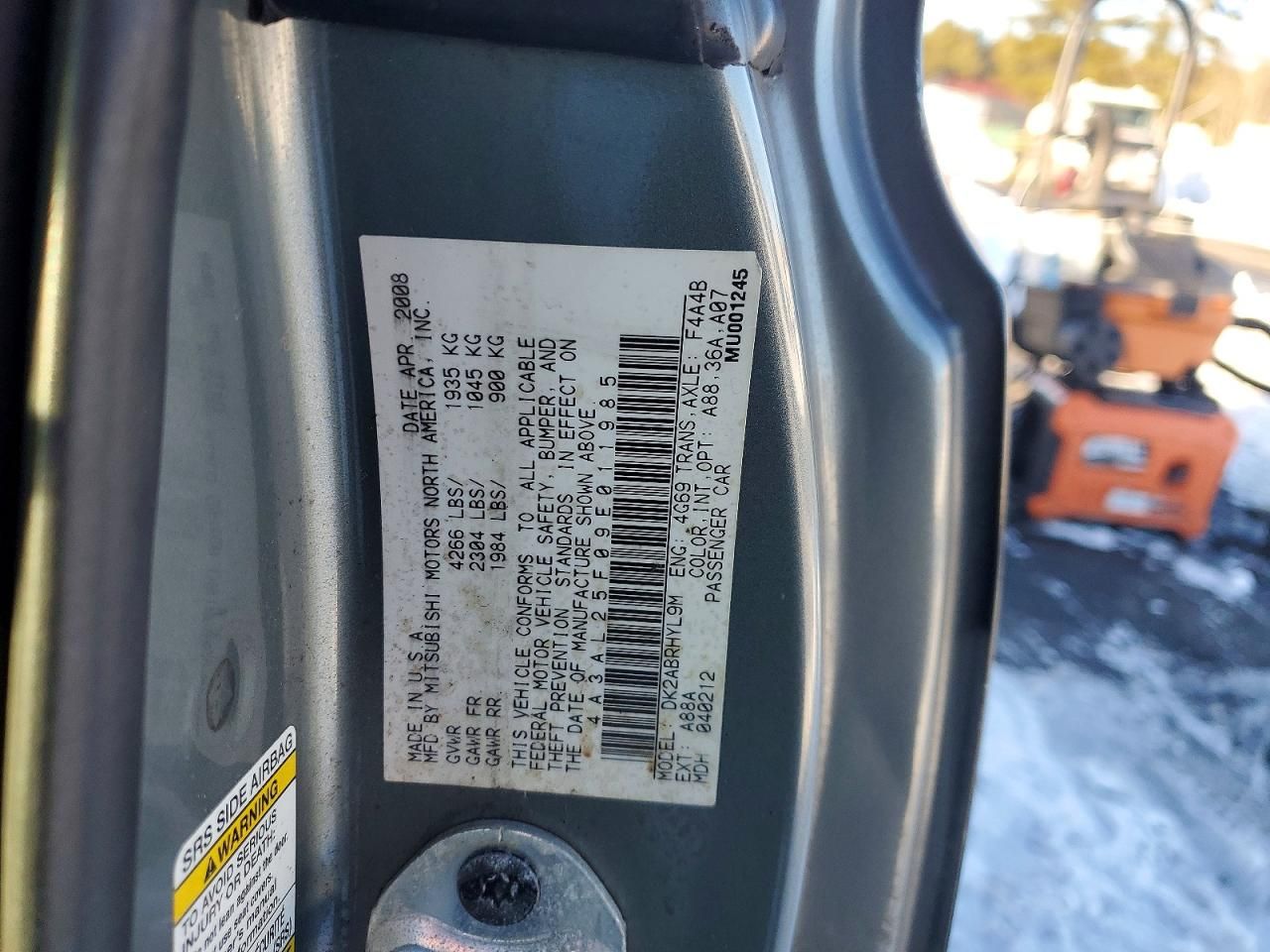 2009 Mitsubishi Eclipse Spyder gs