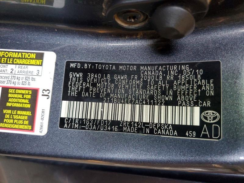 2010 Toyota Corolla Base