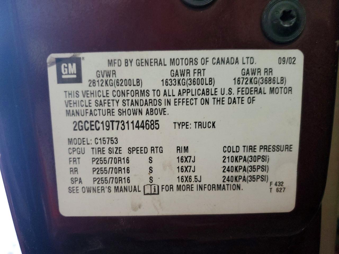 2003 Chevrolet Silverado C1500