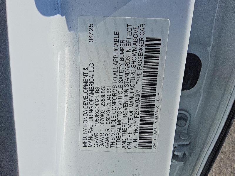 2025 Honda Accord lx
