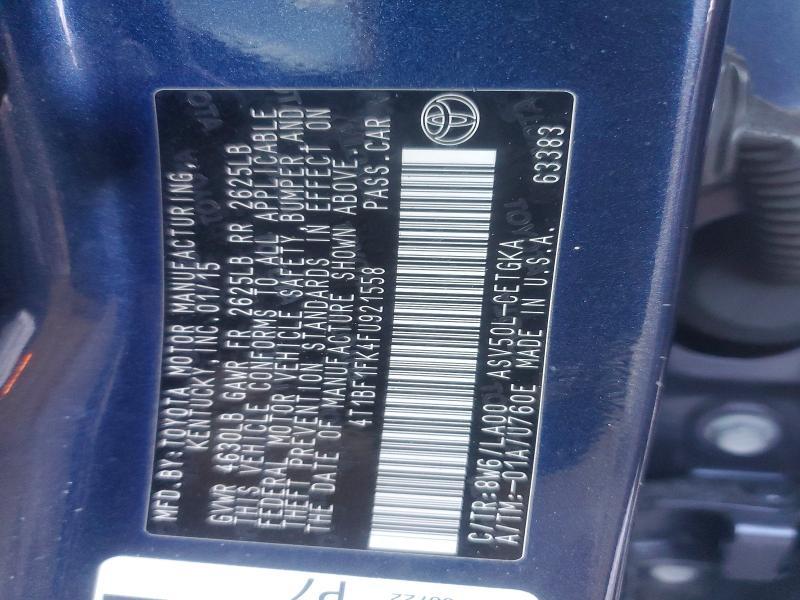 2015 Toyota Camry le