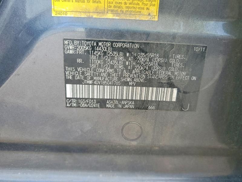 2011 Toyota Rav4 Sport