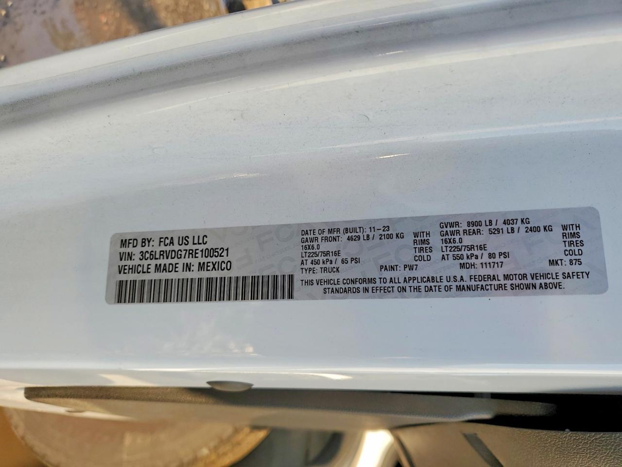 2024 Dodge RAM Promaster 2500 Utility / Service Van