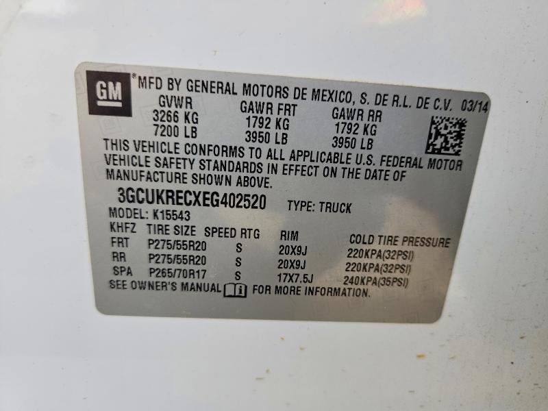 2014 Chevrolet Silverado K1500 lt