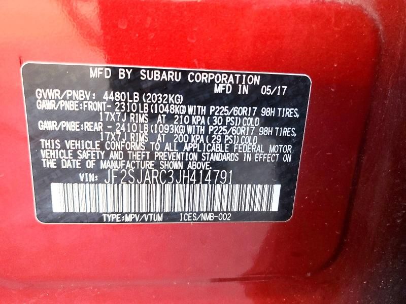 2018 Subaru Forester 2.5i Limited