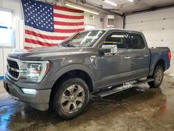 Salvage trucks for sale at Lyman, ME auction: 2021 Ford F150 Supercrew