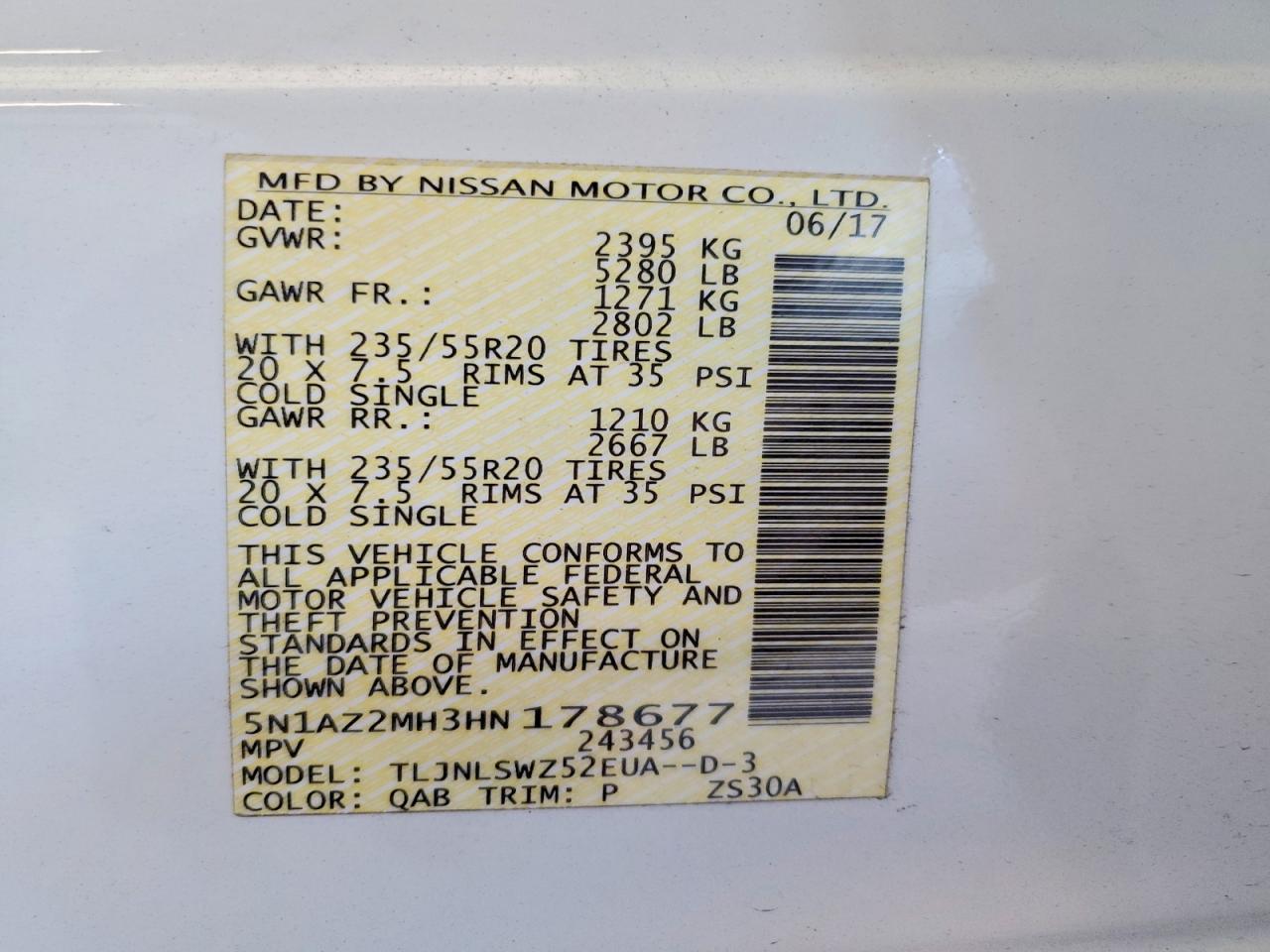2017 Nissan Murano s