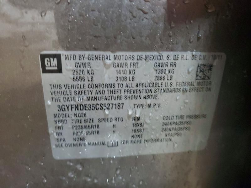 2012 Cadillac Srx Luxury Collection