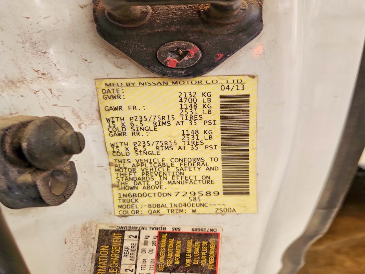 2013 Nissan Frontier S