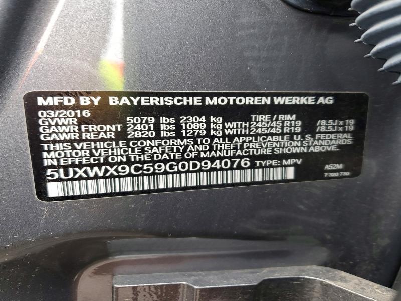 2016 BMW X3 Xdrive28i