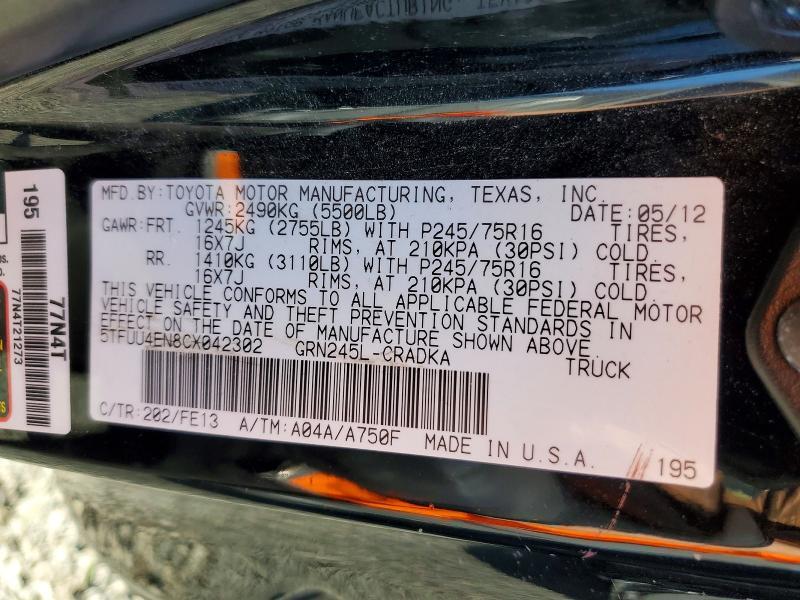 2012 Toyota Tacoma V6
