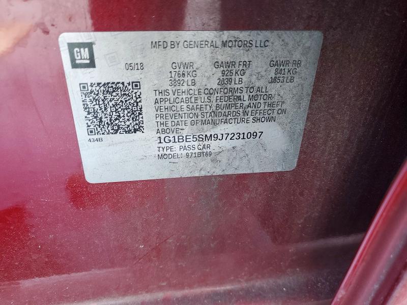 2018 Chevrolet Cruze lt