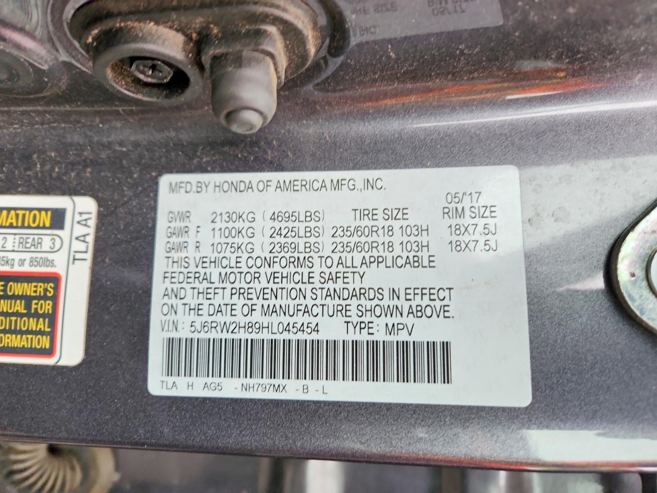 2017 Honda Cr-v exl