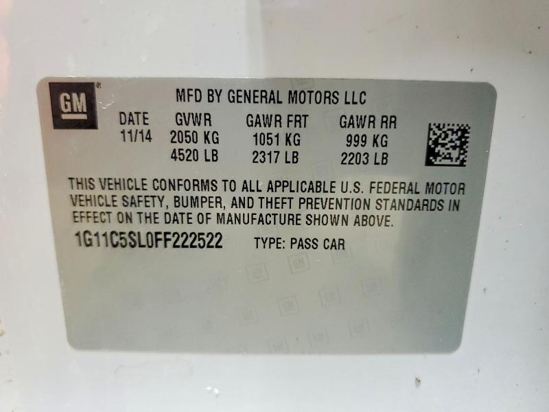 2015 Chevrolet Malibu 1LT