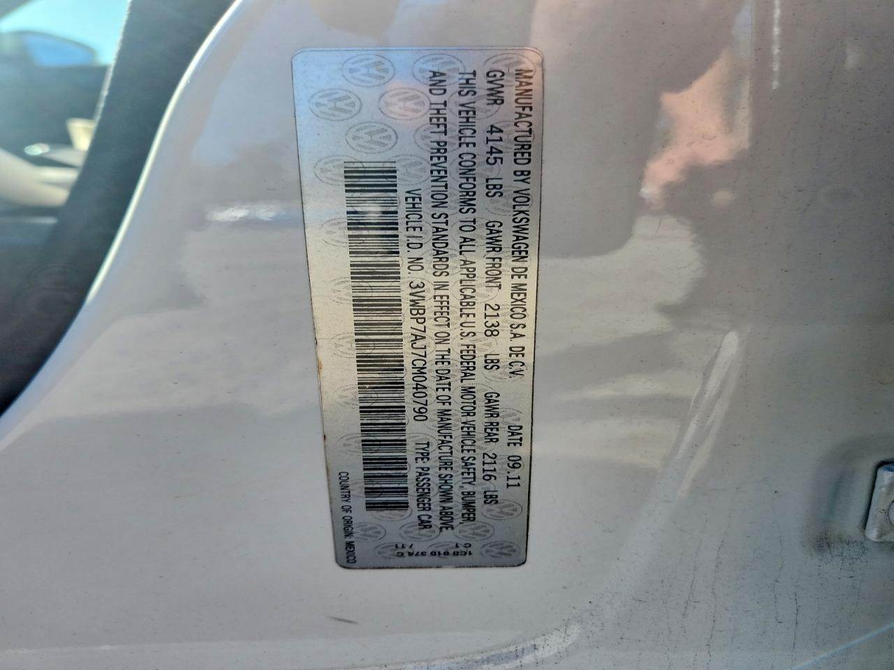2012 Volkswagen Jetta se