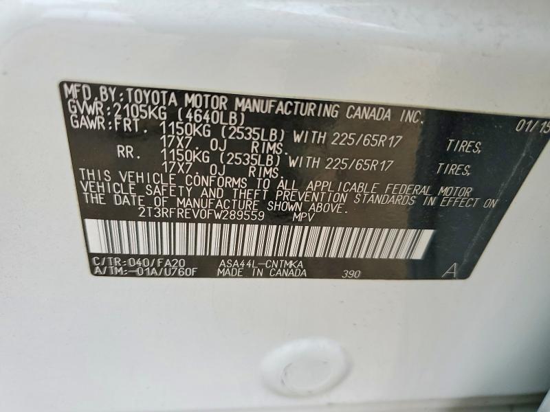 2015 Toyota Rav4 xle