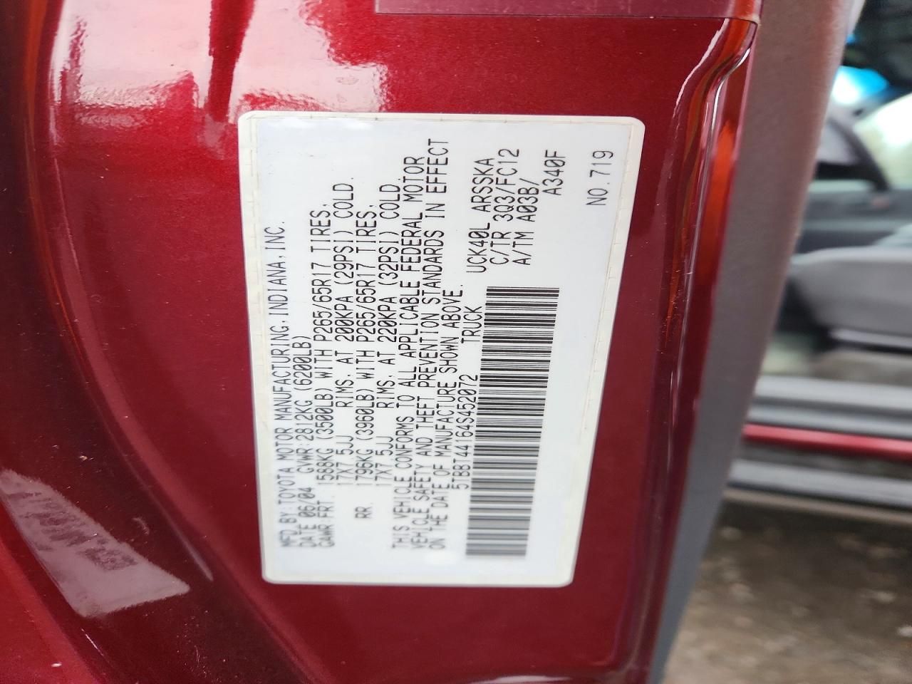 2004 Toyota Tundra SR5