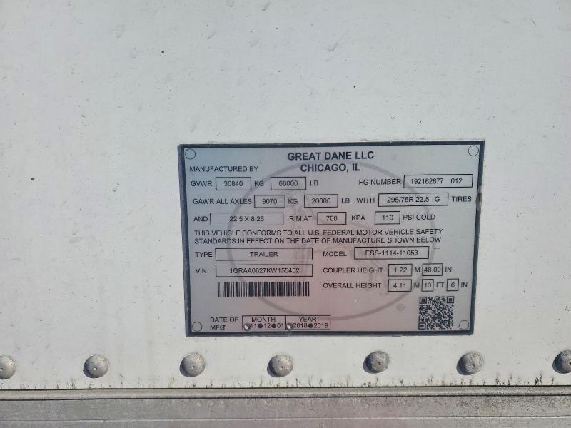 2020 Great Dane 2020 Great Dane ESS-1114-11053 Refrigerated Van TR