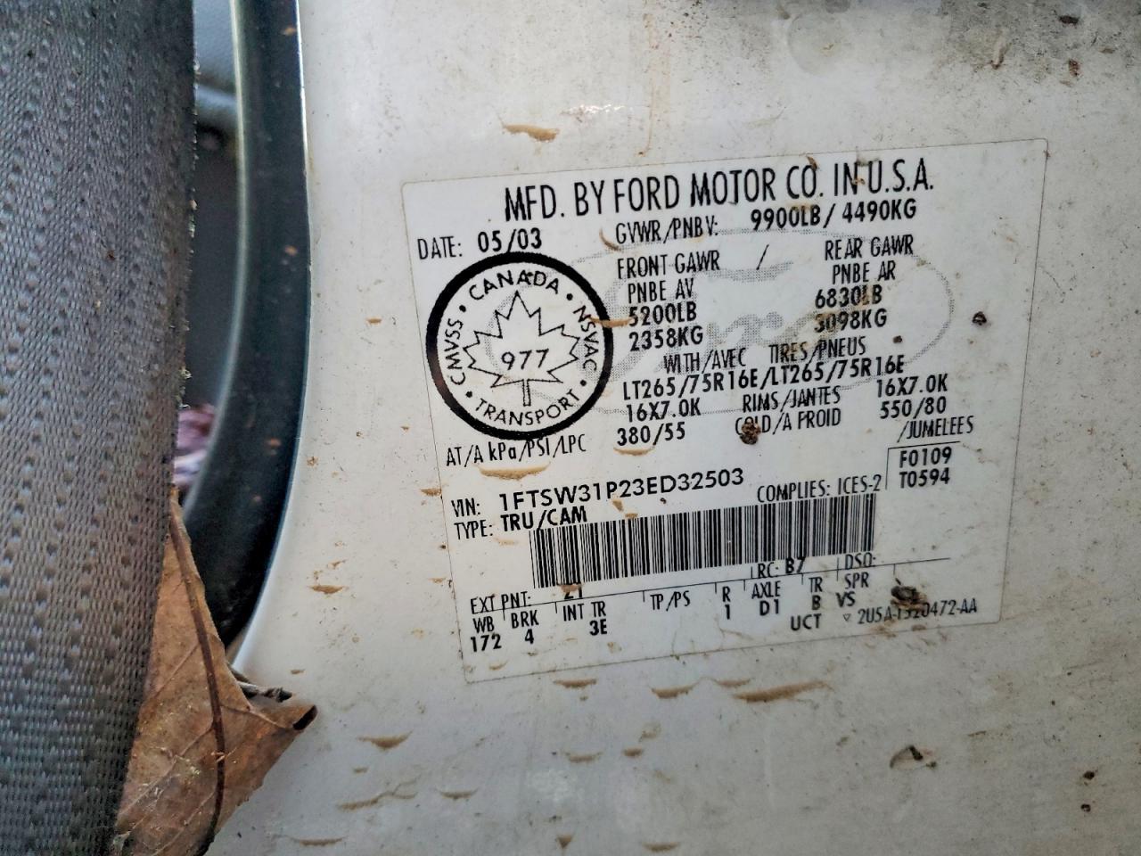 2003 Ford F350 SRW Super Duty