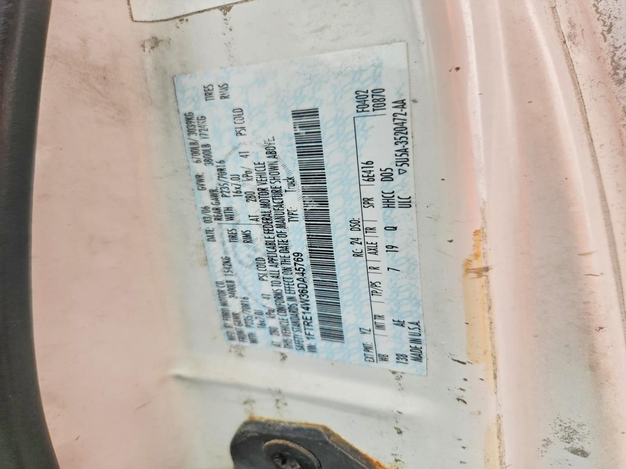 2006 Ford E150 Delivery Van